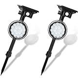 ソーラーライト、屋外 18 LED スポットライト 1000LM PIR モーションセンサーガーデンヤードパスホワイトライト