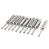 uxcell ドライバービット　プラスドライバービット　10個 磁気 50mm長さ 6.35mm 柄 2.5mm PH0　クロスヘッド　パワードライバー