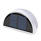 Solar Powered Outdoor Lights, Semi-circle 6 LEDs Sensor Security, Waterproof Wireless for Walkways S