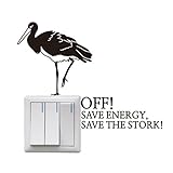 かわいいクリエイティブスイッチステッカーはヒントウォール保育園の装飾を切り替え -コウノトリ