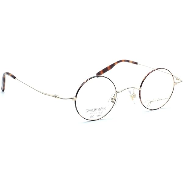 丸メガネ John Lennon JL-1063 col.2シルバーデミ丸眼鏡 John Lennon ジョンレノン 丸型 ラウンド チタン メガネフレーム