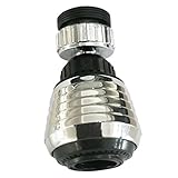 Fenteer クロムメッキ　タップノズルフィルター　節水機能　スパウト　フィルター　ワッシャー　エアレーター　