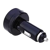 車の車の充電器の電圧計のシガーライターのUSB充電器のLED電圧計12Vを修理