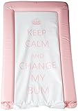 It's A Baby Keep Calm and Change My Bum Changing Mat (Baby Pink) by It's A Baby