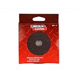 Lincoln Electric KH206 Abrasive Sanding Disc Fiber Backing Aluminum Oxide 4 Diameter 120 Grit (Pack 