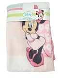 Disney Minnie Mouse Printed Fleece Blanket, Pink, Style #82425 by Cudlie Accessories [並行輸入品]