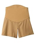 Angeliebe エンジェリーベ マタニティ P ・ パンツ ウール 混 ショート ボトム 妊婦服 ウエストゴム アジャスター調節可 裏地付 7号 キャメル 21037 21037210