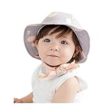 Ruideng かわいいポルカドット赤ちゃんハット大つば太陽の帽子 (ブルー)