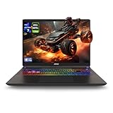 MSI Vector 16 HX AI ゲーミングノートパソコン Intel Ultra 7-255HX 64GB DDR5 RAM 2TB PCIe SSD 16インチ FHD+ (1920x1200) 144Hz ディスプレイ Nvidia G-Force RTX 5070Ti 24ゾーン RGB キーボード W11 Home Cosmo グレー。