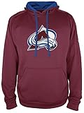 NHL Colorado Avalanche Mens NHLフード付きプルオーバー、マルーン、ミディアム