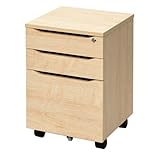 R・Fヤマカワ ユピタ RF木製デスク 3段キャビネット W400×D475×H590mm RFWD-CA-3 ナチュラルI