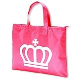 ベビードール ネームタグ付 王冠レッスンバッグ キッズ ベビー ラズベリーピンク