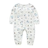 Cutelove　カーバーオール　ロンパース　パジャマ　車柄　長袖　男の子　女の子　ベビー　赤ちゃん　幼児　ベビー服　秋　冬　可愛い　ファッション　素敵　カジュアル　普段着　チュチュベビー　開きスナッ