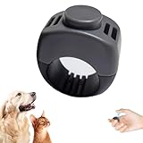 KASELIN クリッカートレーニング 犬用 インストラクションラーニング クリッカー 指輪 犬 猫 馬 行動トレーニング用 訓練用品（グレー）