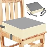 食事 クッション, こども取り外し可能 座布団 椅子用 ダイニング チェアクッションキッズ用 ウォッシャブル 厚い チェア シート パッド マット (背もたれ付きPU)