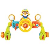 [ポロロ] ベビードライビング玩具、ベビーカー、自転車、椅子、カーシート玩具 Pororo Baby Driving Handle Toy for Strollers, Bicycles, Chair