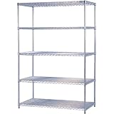 スチールラック メタルラック 5段 幅120cm MR-1218DJ アイリスオーヤマ 業務用 安い  オフィス収納 本棚 家具 什器 オープンラック 25mm 耐荷重500kg