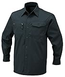 CO-COS コーコス 長袖シャツ A-1128 チャコールグレー EL