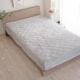 シルフィーズ ボックスシーツ 一体型 ダブル 140cm あったか グレー フランネル 冬 秋 全周ゴム 140×200 マチ35cm