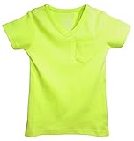 L 'ovedbaby L 'bkids有機コットンVネック半袖幼児/子供用Tシャツ(2t - 5 /6 ) カラー: グリーン
