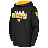 子供用Iowa Hawkeyes Poly用プルオーバーパーカー ブラック