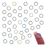 ファイ二エ 二重丸カン 10ｍｍ 丸カン カラフル ミックス 200個 基礎パーツ 接続金具 金具 アクセサリー ハンドメイド パーツ BD4160
