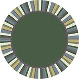 Joy Carpets Kid Essentials Infants & Toddlers Round Clean Green Rug Soft 7'7 [並行輸入品]