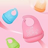 よだれ掛け ベビー 赤ちゃん 幼児 エプロン ビブ 可愛い シリコン製 食事 片付け size フリーサイズ (グリーン)