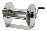 Coxreels 112-4-75-SS Stainless Steel Hand Crank Hose Reel: 1/2 I.D., 75' hose capacity, less hose, 4