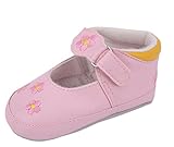 （ワボーズ） Waboats 赤ちゃん ベビー シューズ 可愛い お花刺繍 柔らかい靴底 ファーストシューズ マジックテープ 　子供 靴　子供用歩行靴　出産お祝い ピンク 13