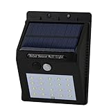 yougheny ソーラーライト 20LED 人感センサーライト 屋外照明/軒先/壁掛け/庭先/玄関周りなど対応 夜間自動点灯
