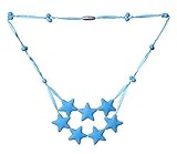 ComfyBaby Beads 'Falling Stars' Silicone Teething Necklace BPA Free - Up in the Sky Blue by ComfyBab