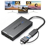 WAVLINK USB 3.0 & USB C - デュアルHDMIアダプター 4K@60Hz 2モニター用 DisplayLink USB C HDMIアダプター デュアルモニター用 Mac M1/M2/M3 Windows ChromeOS Ubuntu Android用