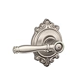 Schlage Lock Company F40BIR619BRK Satin Nickel F-Series Birmingham Privacy Door Lever Set with the D