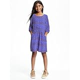 オールドネイビー OLD NAVY/ パターンスモックドウエストドレス ブルーフローラル ワンピース XL【並行輸入】