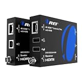 OREI KVM 4K HDMI オーバーイーサネットエクステンダー バラン CAT6/7ケーブル 4K@60Hz 最大230フィート - USB 1.1ポート2個 キーボードとマウス対応 USB HDMIループアウト 電源オーバーケーブル