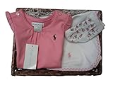 ラルフローレンの子供服　POLO　RALPHLAUREN　ベビー　出産お祝いセット　女の子　７０ｃｍ　３ヶ月～６ヶ月用 [並行輸入品]