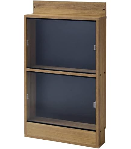 Amazon.co.jp: MAGRYL コレクションラック 完成品 背面スチール