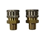 Shark Pressure Washers 89222300 Male Coupler Socket, 3/8-Inch, 2-Pack [並行輸入品]