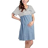 (ハッピーココ) happykoko 授乳 授乳服 ワンピース トップス 半袖 夏 フリーサイズ (ホワイト/白)