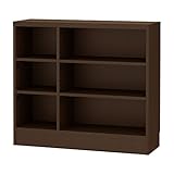 岩附(IWATSUKI) 書棚 ダークブラウン 高さ85cm 幅90.2 奥行29.5 レギュラー 幅木よけ加工有 日本製 CS-W90-H85RHDB