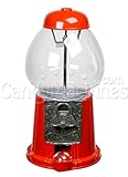 Carousel King Gumball Machine Bank with Stand , 15 " Tall – Die CastメタルガラスGlobe ( 15 " W / Stand ,レッ