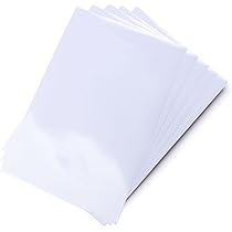 Amazon.co.jp: 光沢ありホワイト白色 1枚 約A4サイズ カッティング用