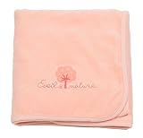 Eveil et Nature Soft Fleece Blanket, Peach by Eveil et Nature