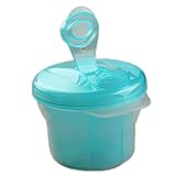 Nice Days（ナイス　ディズ）　携帯ミルクケース 離乳食保存兼用 離乳食ケース ベビー用品 赤ちゃん 幼児 パウダー 3間仕切り　ロータリー多機能　ミルクストック ミルクボックス コンパクト (