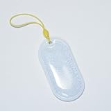 交通安全用リフレクター（反射シートタグラメ入り）長楕円型 70mm×35mm 白