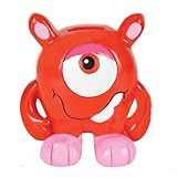 5.5 "ハンドメイドセラミックone-eyedモンスターコインバンク赤またはブルーキュート& Fun 。Ages 6 + 13101, 13102