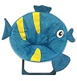 CXYP 子供用チェアー 子供椅子 3D 動物 可愛い ふわふわ ベビーチェア 折り畳み お持ち運び快適 おしゃれ　外出　 (サカナ2)