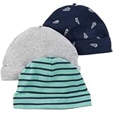 カーターズ Carter's/ 3-パック ビーニー ブルー 小物 0～3ヶ月【並行輸入】