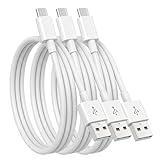 マイクロUSBケーブル 1.5m 3本セット Suptopwxm QC3.0対応 2.4A急速充電 【台形端子専用・Type-C非対応】 スマホ PS4コントローラー データ転送 絡まりにくい 高耐久